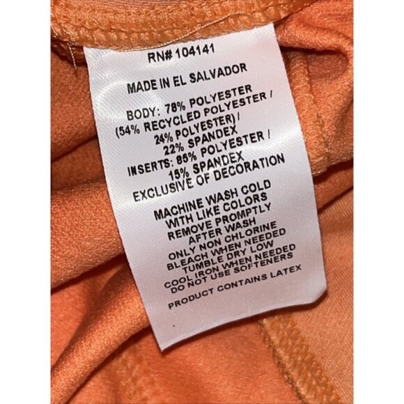 Alpine design women's orange high-rise tights Selina large NWT Gym Run‎ - Picture 5 of 8